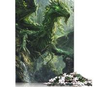Awakened Nature Dragon Jigsaw Puzzles 1000 Piece for Teenagers Wooden Creative Puzzle Toy Family Game Difficulty Challenge Puzzles 1000pcs (75x50cm)