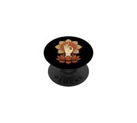 Awakening Hand Mudra Lotus Mandala Buddhist Meditation PopSockets Adhesive PopGrip