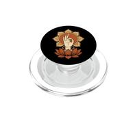 Awakening Hand Mudra Lotus Mandala Buddhist Meditation PopSockets PopGrip for MagSafe