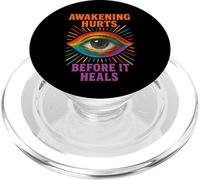 Awakening Hurts Before It Heals Third Eye Soul Enlightenment PopSockets PopGrip for MagSafe