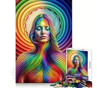 Awakening in Rainbow 1000 Pieces Jigsaw Puzzles for Adults Reasoning Practice Mindful Escape Premium Edges Holiday Treat (50x75cm)