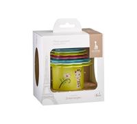 Awakening Toy - SOPHIE THE GIRAFFE - Nesting Flowers - Stackable - Various Textures