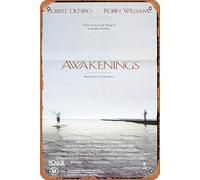 AWAKENINGS Original Daybill Movie Poster Robert De Niro Robin Williams John Heard Movie Poster,Metal Tin Sign,Vintage Style Classic Old Film Poster Wall Ornament Coffee Bar Restaurant Man Cave Wall