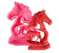 awakentti 3D Animal Silicone Mold, Horse Chocolate Molds Silicone, Horse Head Candle Mold, Plaster Casting Mold, Craft and Art Silicone Molds for DIY Enthusiasts, Family and Friends