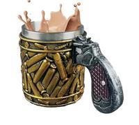 awakentti 450ML Cool Coffee Mugs, Cool Revolver Pistol Handle Bullet Cup Beer Coffee Gun Shape Handle Mug, Stainless Steel Drinking Accessory for Bars, Clubs, Home, Cafes