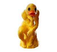 awakentti Desktop Duck Figurines,Thinking Duck Table Decor Abstract Art Sculpture, Little Duck Resin Craft Decoration Sculpture for Dining Room Outdoor Garden
