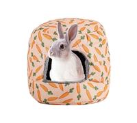 awakentti Guinea Pig House Bed Cozy Hamster Cave Large, Warm Rabbit Hide for Hamsters Hedgehogs Ferrets Dwarf Rabbits and Other Small Animals (B)