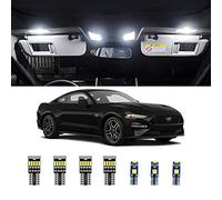 AWALITE 8pcs Interior LED Lights Kit Super Bright LED Map Dome Light Bulbs for Ford Mustang 2015 2016 2017 2018 2019 2020 2021 all models