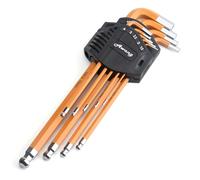 Awang Hex Key Set 9PCS Metric Hex Keys,Cr-V Long Arm Hexagon Key for Disassembly and Maintenance of Mechanical Equipment Vehicles