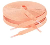AWANGLOU 2 Pairs Flat Shoe Laces for Sneakers, 5/16" Wide Shoelaces for Sneakers in 27 Colors, Multiple Lengths for People, 28 Salmon Pink（2 Pairs）, 50" Inch(127cm)
