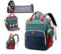 Awanhe Diaper Bag, Backpack with Changing Station, Waterproof Baby Bag for Boys & Girls, USB Charging Port for Parents, Travel Backpack Baby Essentials & Lovely Baby Shower Gifts, RGB