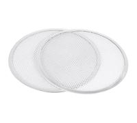 AWAOVV 2 Pcs 12In Pizza Tray, Aluminum Non Stick Pizza Pan, Round Pizza Oven Mesh Tray, Pizza Screen with Hole, 12 in Seamless-Rim Aluminum Non Stick Pizza Screen