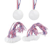 AWAOVV 24Pcs Plastic Medal Design Your Own Award Medals,DIY Medal for Children, Corporate, Sports, Festivals