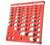 AWAOVV, 42 Nut and Bolt, Bolt Size and Thread Check Gauge, 34 Nut & Bolt Thread Size Checker with Aluminum Alloy 8 Drill Bit Gauge, Aluminum Board Steel Bolts
