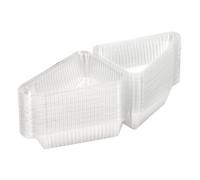AWAOVV 50Pcs Cake Containers with Hinged Lid,Disposable Pie Boxes,Individual Cheesecake Containers,Cake Carriers