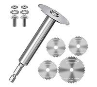 AWAOVV Inside Pipe Cutter Set for PVC, 1/4" Hex Shank PVC Plumbing Inside Cutter Internal Plastic Pipe Cutter Set, with 4 Saw Blades (32mm x3, 44mm x1), Inside Tube Plumbing Pipe Cutter Tool