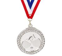 Award Medals 5pcs Ping Pong Medal Sports Medals Metal Winner For Competitions Party Race For Sports, Competitions, Party(Silver)
