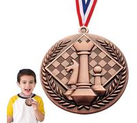 Award Winner Medals - Embossed Roll Trophy Prize, Portable Chess Competition Medals For Recognition | Motivational Award Present For Children Teenagers Students Events Ceremonies