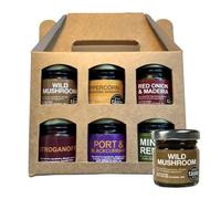 Award-Winning Cooking Sauce Gift Pack (6 Jars x 28g) | Gourmet Sauce Concentrates Selection | Just Add Cream | Restaurant-Quality Marinade for Steak, Roasts, Pasta & More | Gift for Dad