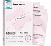 Award-Winning Foot Peeling Mask - Dr. Pedicure Foot Peel Masks (4 Pairs, Lavender) - Moisturizing Foot Masks That Remove Dead Skin, Exfoliating Foot Mask for Dry Cracked Feet, Feet Peeling Mask