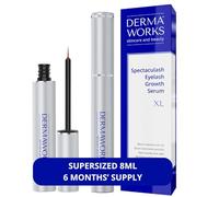 AWARD-WINNING LASH SERUM (XL -8ml) - SPECTACULASH Eyelash Serum for Growth and Thickness - Rapid Lash Eyelash Growth - Advanced Peptide Formula - Grow Longer, Fuller, Natural Lashes - by DERMAWORKS