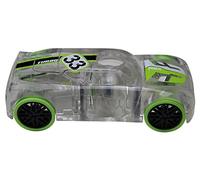 Award Winning Marble Racers Light Up 1:43 Scale Race Car with Quick Shot Pull-Back Motor with Green Wheels