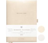 Award Winning Scribble & Dot® Wedding Planner Book and Organizer for the Bride | Tissue Wrapped in a Gift Box | Cushioned Cover | Engagement Gift | This Elegantly Designed Planner Allows you to Plan