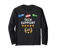 Award Winning Tech Support - Gifts for IT Coworkers Long Sleeve T-Shirt