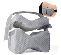 Awardroom knee pillow,leg pillow Knee Pillow w/ Strap - New 3-Level Contour Memory Foam