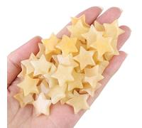 AWARDSEN 20 Pcs Citrine Crystals Star Gemstones Set Healing Crystals Natural Yellow Stones Reiki Protection Polished Stones Meditation Energy Balancing Crystal