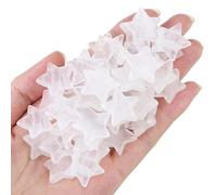 AWARDSEN 20 Pcs Clear Quartz Crystal Star Gemstones Set Healing Crystals Natural Reiki Protection Polished Stones Meditation Energy Balancing Crystal