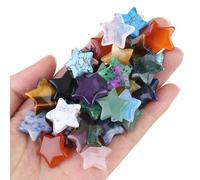 AWARDSEN 20 Pcs Crystals and Gemstones Star Healing Crystals Set Reiki Chakra Protection Polished Stones Meditation Energy Balancing Crystal