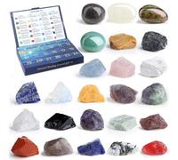 AWARDSEN Advent Calendar 2025 Christmas Countdown Natural 24Pcs Gemstones Rock Collection Crystal Advent Calendar Gifts for Women Men Teens Christmas 24 Day Countdown Calendars Gifts