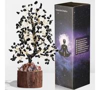 AWARDSEN Black Obsidian Crystal Tree Money Tree The Tree of Life Tree Crystal Ornaments Healing Crystals Gifts Desk Decorations Spiritual Gifts for Women