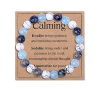 AWARDSEN Calming Bracelet Crystal Bracelet for Women Men