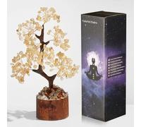 AWARDSEN Citrine Crystal Tree Money Tree The Tree of Life Tree Crystal Ornaments Healing Crystals Gifts Desk Decorations Spiritual Gifts for Women