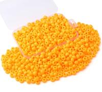 AWARDSEN Fall Dark Orange Pony Beads Bulk 500 Pcs 9mm Hair Beads for Braids Making DIY Crafting Friendship Bracelets Necklace Autumn Bead