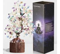 AWARDSEN Fluorite Crystal Tree Money Tree The Tree of Life Tree Crystal Ornaments Healing Crystals Gifts Desk Decorations Spiritual Gifts for Women