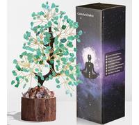 Awardsen Green Aventurine Crystal Money Tree Ornaments - The Tree of Life Healing Crystal Gifts for Women's Desk Decorations