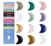 AWARDSEN Healing Crystals and Gemstones 12 Pcs Moon Crystal Set Crystal Gifts Chakra Assorted Crystals Protection Reiki Spiritual Gifts for Women