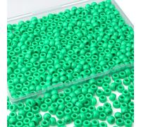 AWARDSEN Light Green Pony Beads Bulk 500 Pcs 9mm Hair Beads for Braids Making DIY Crafting Friendship Bracelets Necklace