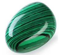 AWARDSEN Malachite Crystal Healing Crystals 1.57-2.0" Large Polished Stones 0.98" Thick Reiki Protection Crystal Spiritual Witchcraft Meditation Stone Energy Balancing Anxiety Crystal