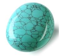 AWARDSEN Turquoise Crystal Healing Crystals 1.57-2.0" Large Polished Stones 0.98" Thick Reiki Protection Crystal Spiritual Witchcraft Meditation Stone Energy Balancing Anxiety Crystal