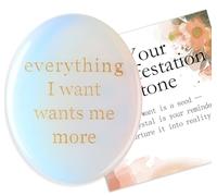 AWARDSEN Worry Stone Opal Crystals Anxiety Relief for Adults Healing Crystals Emotional Support Gift Spiritual Gifts for Women Stress Relief Crystals Mindfulness Gifts for Women Men