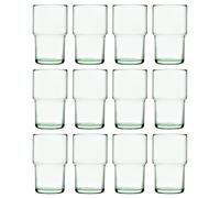 Pasabahce Aware Hill Recycled Stacking Highball Glasses - 440Ml - Green - Pack Of 12