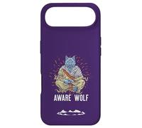 AWARE WOLF Funny Meditation Wolves Meditate Word Game Case for iPhone Air