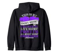 Awareness Fight Shirt I Chronic Pain Response Fibromyalgia Zip Hoodie