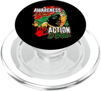 "Awareness Is Cool, Action Is Better" - Black History Month PopSockets PopGrip for MagSafe