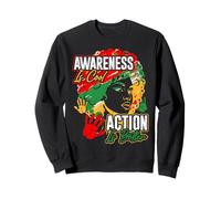 "Awareness Is Cool, Action Is Better" - Black History Month Sweatshirt