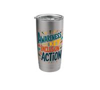 Awareness is Key Inclusion is Action Stainless Steel Insulated Tumbler